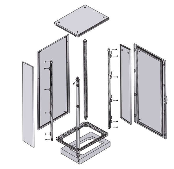 Wiring of distribution box with meter